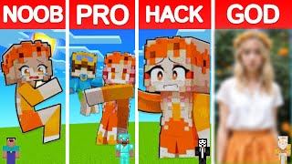 Minecraft CASH and NICO PIXEL ART BUILD CHALLENGE  NOOB vs PRO vs HACKER vs GOD [upl. by Zarger987]