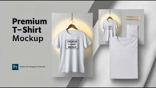 Free TShirt Mockup PSD File For Photoshop  All Free PSD and CDR File [upl. by Oirobil]