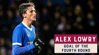 Alex Lowry scores on his Rangers debut and wins the Scottish Cup Goal of the Fourth Round [upl. by Salakcin]