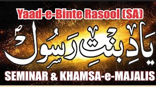 Yaad e Binte Rasool3rd Majlis14 Nov 2024KhetabatMau S Qamber Ali Rizvi SbBYASAR Foundation [upl. by Holihs]