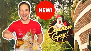 NEW Chicken Guy Menu amp Trying ALL 10 Sauces at Disney Springs  Is it Still Good Walt Disney World [upl. by Lede337]