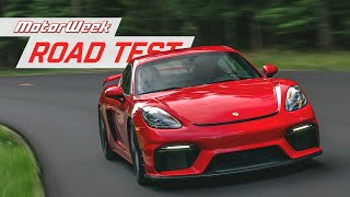 2021 Porsche 718 Cayman GT4  MotorWeek Road Test [upl. by Ellekcir]