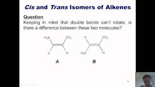 Chapter 3 – Alkenes Part 1 of 2 [upl. by Oetomit660]