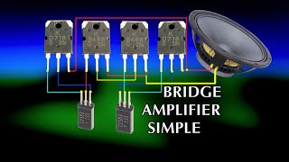 How to make Powerful Bass Bridge 12V Amplifier Simple [upl. by Ytsirc]