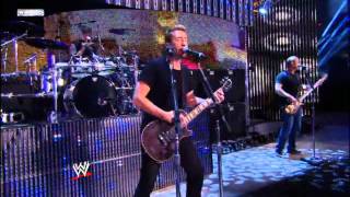 Nickelback Rockstar Live  wwe [upl. by Yleme]