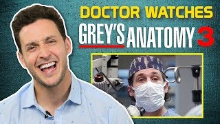 Real Doctor Reacts to GREYS ANATOMY 3  Medical Drama Review [upl. by Atsirt]