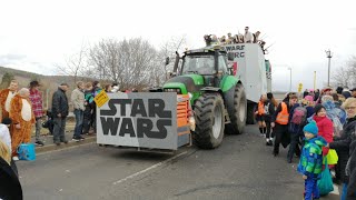 Faschingszug Himmelstadt mit 58 Wagen und Fußgruppen der schönste längste Faschingzug in der Region [upl. by Aitnauq]