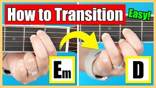 How To EASILY Transition Between Em amp D Chords on Guitar  Top Tips amp Practice With Me Exercise 🎸 [upl. by Port]