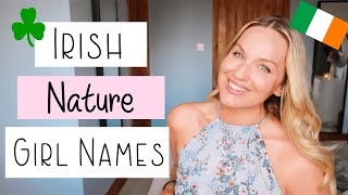 Irish Girl Names with Pronunciation Inspired by Nature [upl. by Mata]