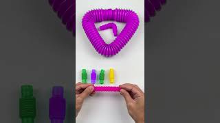 pop tube robot sound change COLOR ASMR diy satisfyingvideo relaxing creative oddasmr color [upl. by Omero]