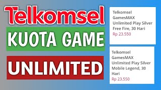 Paket TELKOMSEL Unlimited Game Termurah [upl. by Issie]