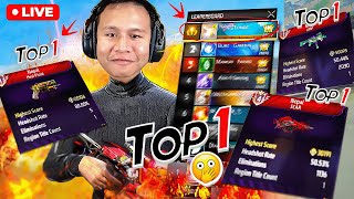 Top 1 Ump amp Heal Pistol Grandmaster Push with V Badge Youtubers ✌ Tonde Gamer freefire live [upl. by Efron]