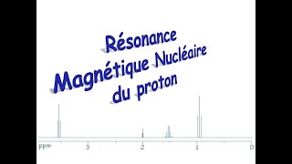 résonance magnétique nucléaire analyse spectrale bac S [upl. by Neirb]