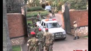 Army Police team ejects guards from dismissed PM Amama Mbabazis home [upl. by Klimesh]