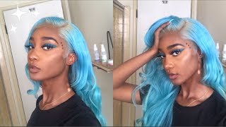 HOW TO SKY BLUE HAIR ☆ Tatyana Ali [upl. by Pardo]