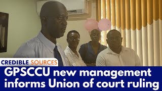 GPSCCUs new team informs Union of the High Courts recent decision [upl. by Mayer]