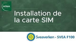 Installation carte SIM dans le terminal Sveaverken [upl. by Lled]