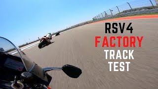 2021 Aprilia RSV4 Factory Track Test [upl. by Zul]