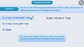 Sum of the lengths of any 2 sides of triangle is greater than the third sidePart33EnglishClass 7 [upl. by Daugherty]