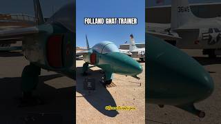 FOLLAND GNAT TRAINER PimaAirSpaceMuseum AZ shorts shortvideo airplane aircraft [upl. by Miza]