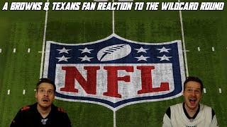 A Browns amp Texans Fan Reaction to the NFL Wild Card Round [upl. by Ahsram]