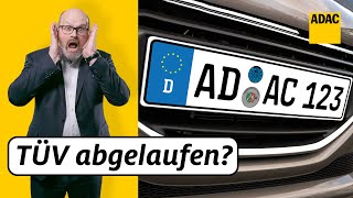 TÜV abgelaufen Welche Strafen drohen amp ist mein Auto noch versichert  ADAC  Recht Logisch [upl. by Hussey]