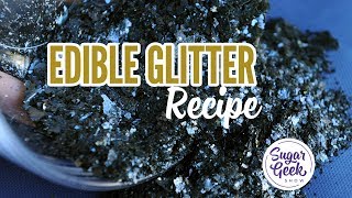 How to Make Edible Glitter Easy Recipe [upl. by Ainak]