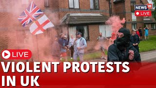 Violent Protest In UK Live  UK Protest In City Of Sunderland  UK Chaos Live  UK News Live  N18G [upl. by Launam337]