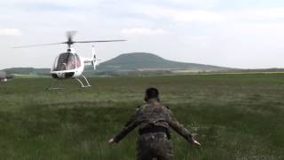 Zdenek Charvat  PPLH Guimbal Cabri G2 Helicopter Marshalling signals [upl. by Amandy]