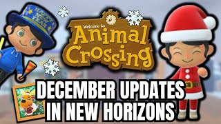 December Updates in Animal Crossing New Horizons [upl. by Agem]