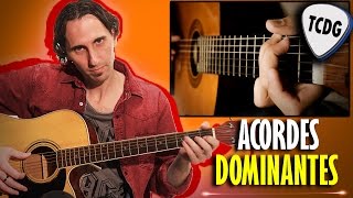 Como Tocar Acordes De Guitarra Acústica Para Principiantes 2 Dominantes 7 TCDG [upl. by Lleroj]