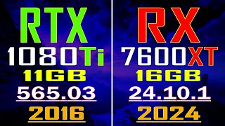 GTX 1080Ti vs RX 7600XT  NEW DRIVER [upl. by Gloria354]