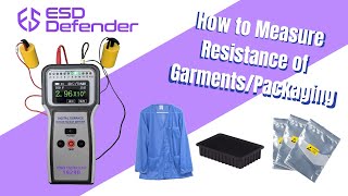 Surface Resistance Measurement Statics Control GarmentPackaging [upl. by Kacy90]