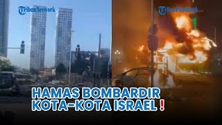 TERKINI❗Deretan Kota Israel Kembali Dibombardir Brigade Al Qassam Hamas [upl. by Gruchot]