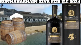 Bunnahabhain 23 Year Feis Ile 2024 Triple Sherry Wood Finish Islay Single Malt Scotch Whisky Review [upl. by Aidin]