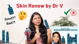 ✅❌ Dr V Derma co Skincare  Skin Renew Line by Dr V Derma co Review  Good Bad  Can be better🤔 [upl. by Dahij]