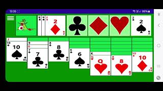 Playing Accessible Solitaire for Android with various zoom features [upl. by Adnihc320]