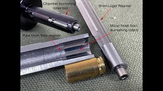 9mm Luger chamber forming with reamer and burnishing tool [upl. by Aydni]