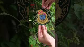 Shreenathji wall piece meghavadher rangkalabymegha shorts viralvideos reels viralshorts art [upl. by Sorce346]