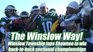 Winslow Township 32 Shawnee 8  HS Football  South Group 4 Final  Cam Miller 2 TDs [upl. by Candis194]