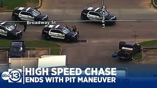 RAW PIT Maneuver Ends High Speed Police Chase in Houston [upl. by Perri]