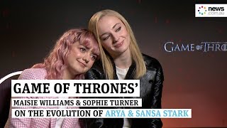 Game of Thrones S8 Are Sophie Turner and Maisie Williams happy with Arya and Sansas ending [upl. by Frolick]