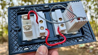 Fan dimmer 😍switch board wiring  Switch board wiring connection😍 [upl. by Vinson311]