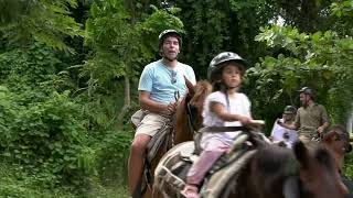 Horseback riding at the forest  Family trip to Carabalí [upl. by Nnylyma977]