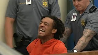 Teen screams during bond hearing [upl. by Klinges821]