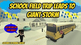 Greenville Wisc Roblox l School Field Trip Driving Empire STORM rp [upl. by Alf254]