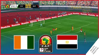 Cote dIvoire vs Egypt  Africa Cup of Nations 2022  Simulation amp Prediction [upl. by Ymas]