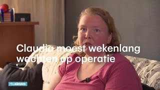 Claudia moest wekenlang wachten op een operatie  RTL NIEUWS [upl. by Akirdnahs703]