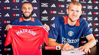 Manchester United confirm signings of Matthijs de Ligt and Noussair Mazraoui ✅ [upl. by Corine590]