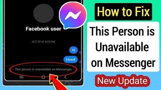 How to Fix This Person is Unavailable on Messenger Error  New Update [upl. by Nova]